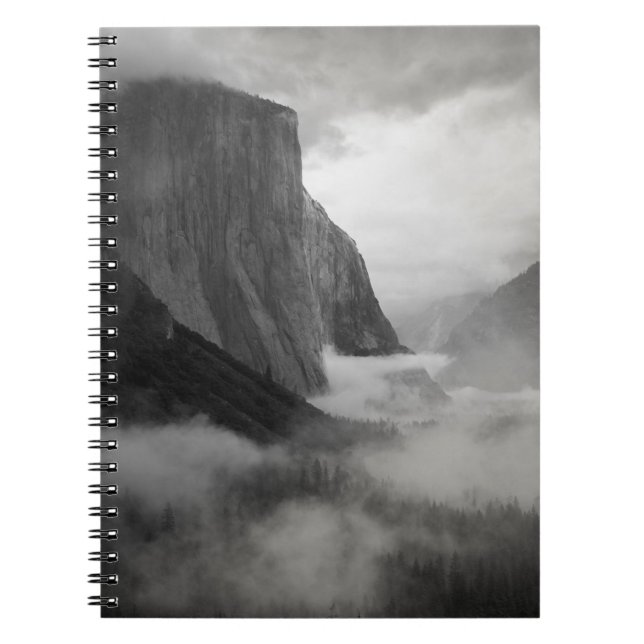 El Capitan mit schlackendem Nebel Notizblock (Vorderseite)