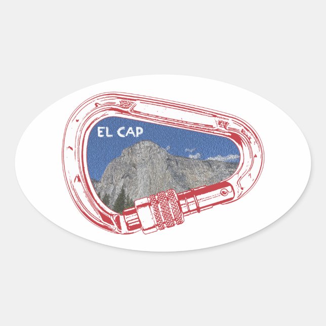 El Capitan Ovaler Aufkleber (Vorderseite)