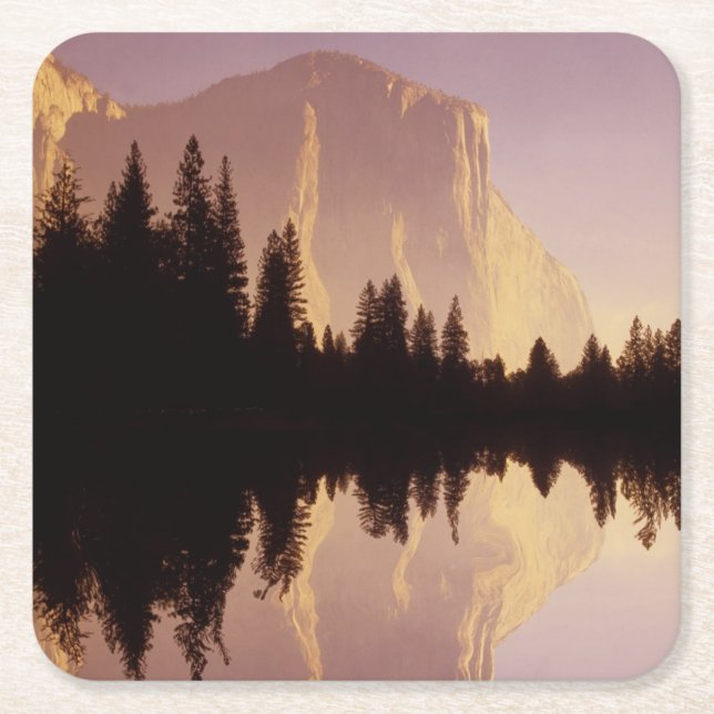 EL Capitan Rechteckiger Pappuntersetzer (Vorderseite)