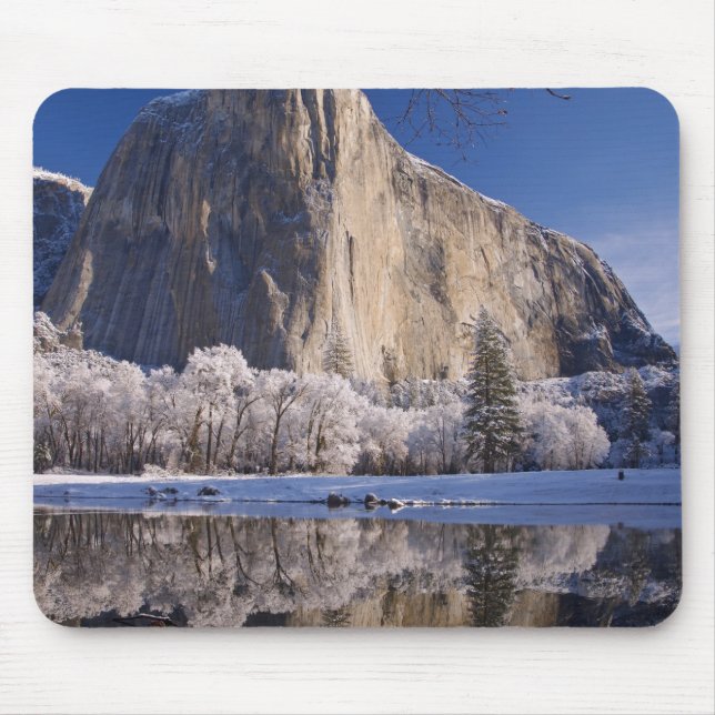 El Capitan reflektiert in den Merced River in 2 Mousepad (Vorne)