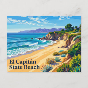 El Capitán State Beach Kalifornien Postkarte