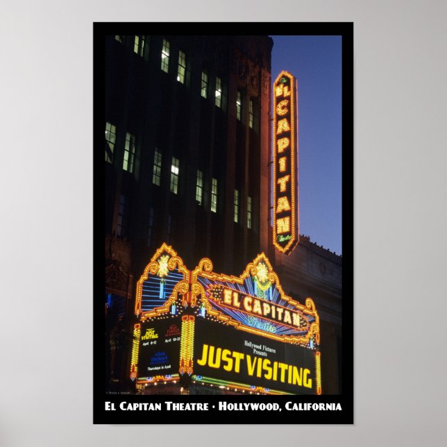 El Capitan Theatre, affiche Hollywood 11x17 (Devant)