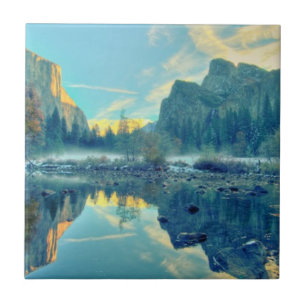 EL Capitan und drei Bruder-Reflexion Fliese