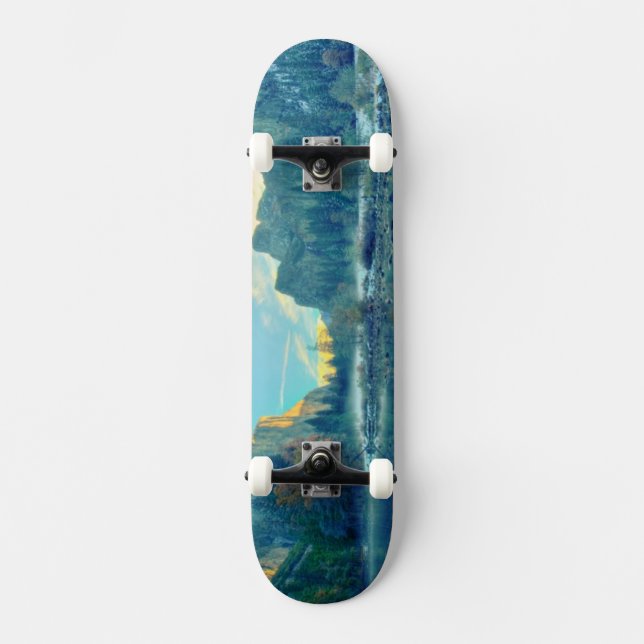 EL Capitan und drei Bruder-Reflexion Skateboard (Vorderseite)