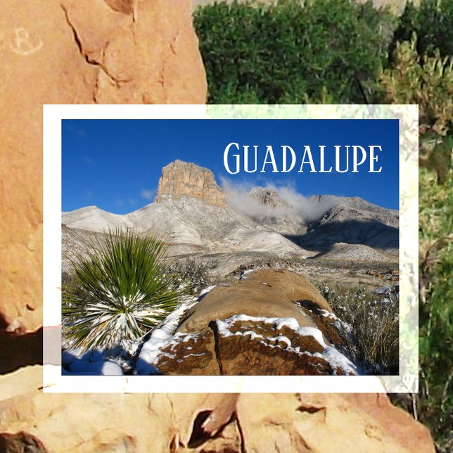 El Capitan, Winter View Guadalupe Mountains NP, TX Postkarte (Von Creator hochgeladen)