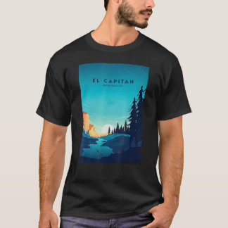 El Capitan Yosemite Nationalpark Camping Adventur T-Shirt
