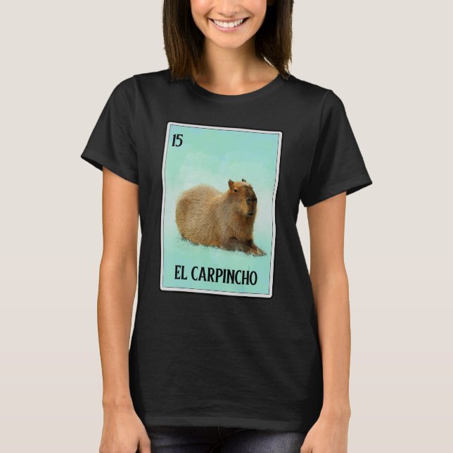 El Carpincho Capybara Card Capibara Spaß T-Shirt (Vorderseite)