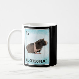 El Cerdo Flaco Mexicanische Skinny Pig Karten Kaffeetasse