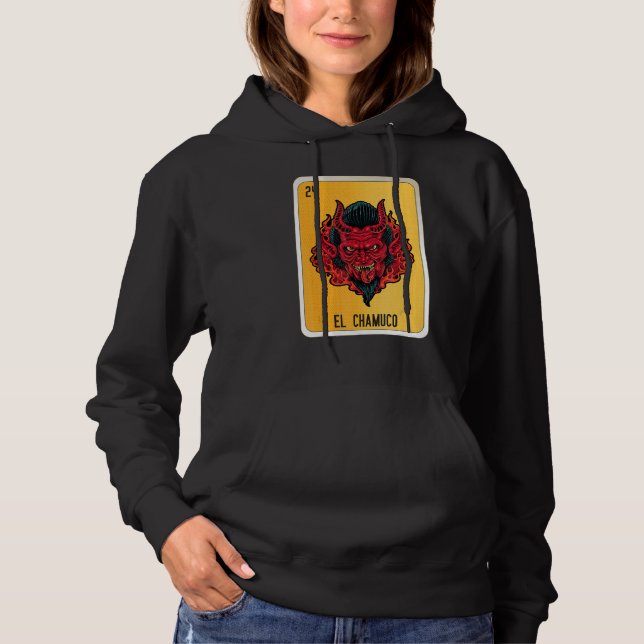 El Chamuco Mexican Slang Lottery Bingo Cards 1 Hoodie (Vorderseite)