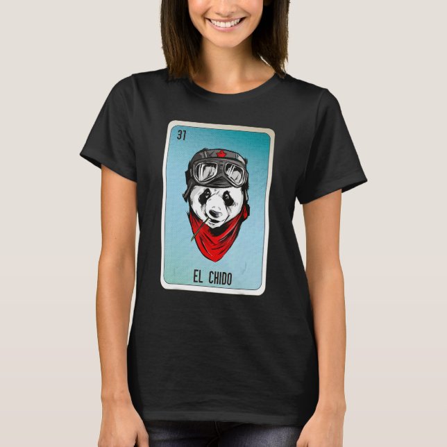 El Chido Mexican Slang Lottery Bingo Cards T-Shirt (Vorderseite)