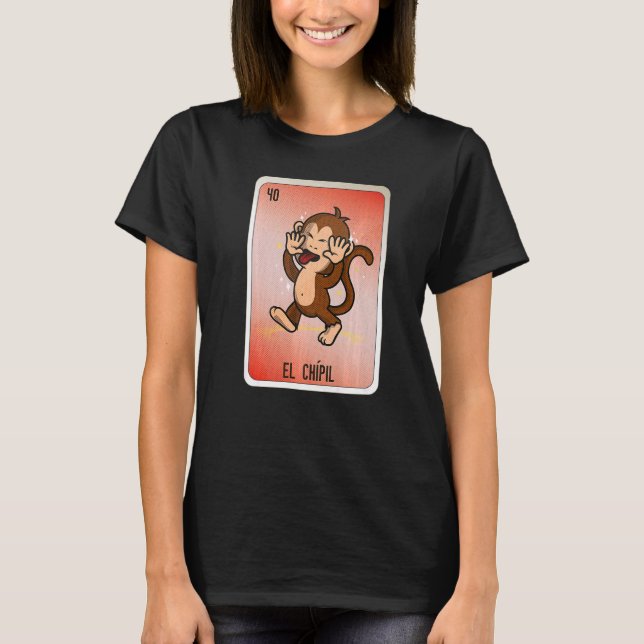 El Chipil Mexican Slang Lottery Bingo Cards T-Shirt (Vorderseite)