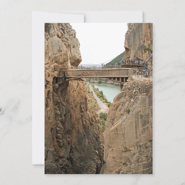 El Chorro - El Caminito del Rey. Brücke. (Vorderseite)