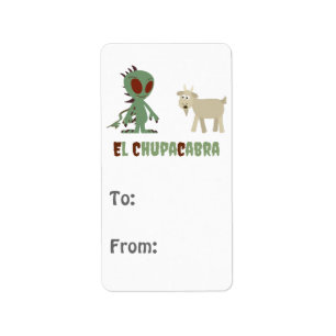 El Chupacabra Adressaufkleber