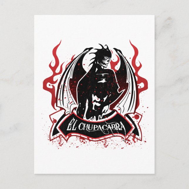 El Chupacabra - das Ziegensucker Postkarte (Vorderseite)