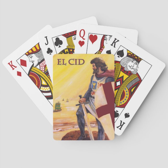 El Cid spielt Karten Spielkarten (Rückseite)