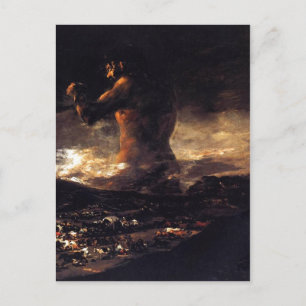El coloso (1808-1812), Francisco de Goya. Öl auf c Postkarte