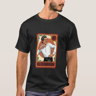 El Cumbiero Mexikanischer Bingo-Kartenscheibe Cumb T-Shirt