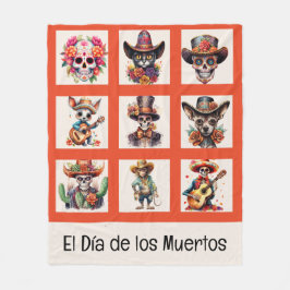 el Día de los Muertos Fleece Blanket