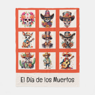 el Día de los Muertos Fleece Blanket