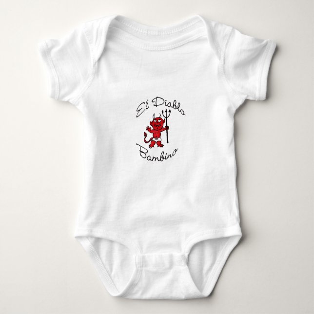 EL Diablo Bambino-Baby-Teufel Baby Strampler (Vorderseite)