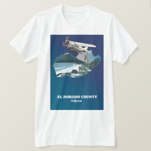El Dorado County Kalifornien Karte T-Shirt