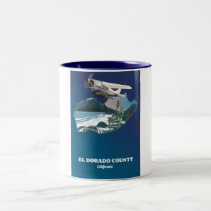 El Dorado County Kalifornien Karte Zweifarbige Tasse