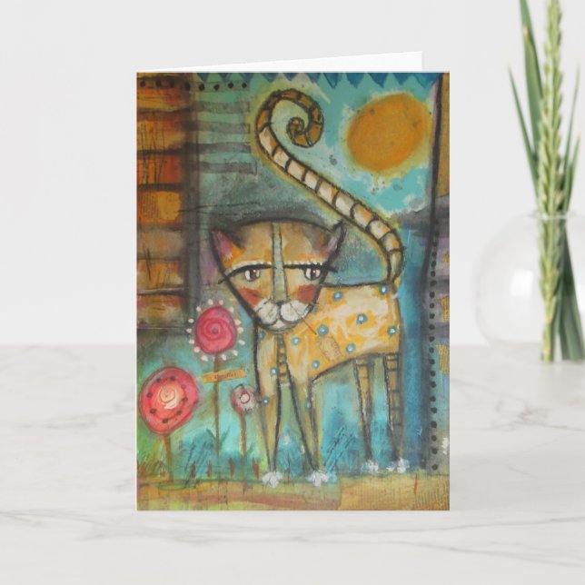 EL gato 12x18 Karte (Vorderseite)