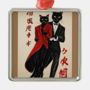 El Gato Der argentinische Tango Maestro Ornament Aus Metall