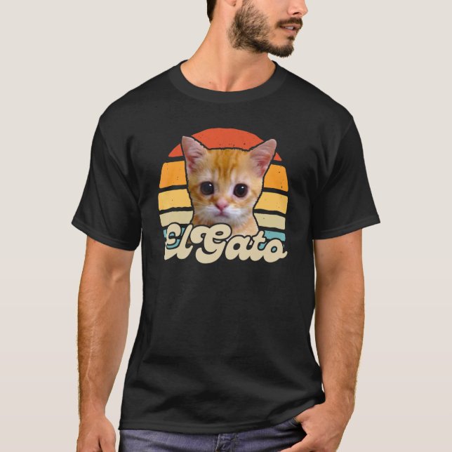 el gato meme traurig weinende Katze munchkin kitty T-Shirt (Vorderseite)