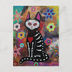 El Gato Tag der Toten Malerei durch Gefangene Postkarte