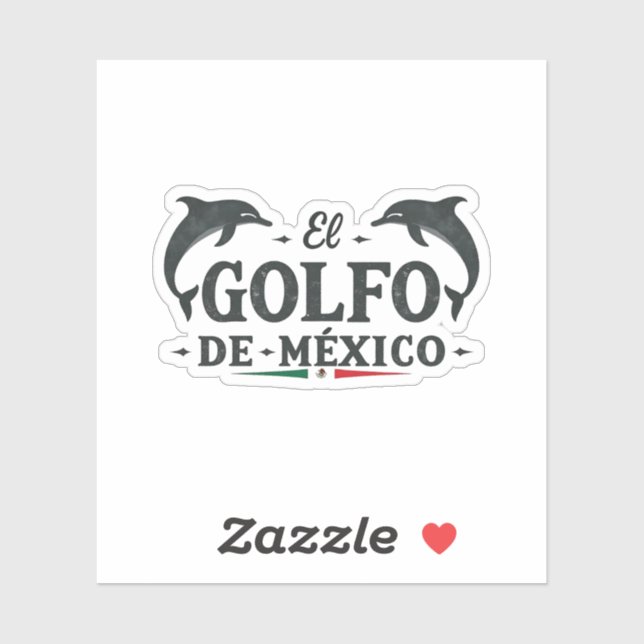 El Golfo De Mexico Amerikanische Golfregion Mexiko Aufkleber (Blatt)