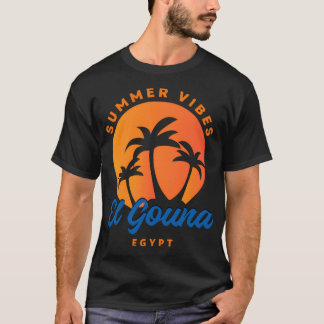 El Gouna Ägypten Sunset Palm Trees Summer Vibes T-Shirt