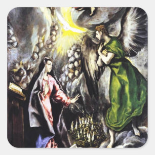 El Greco Annunciation Jungfrau Mary Stickers