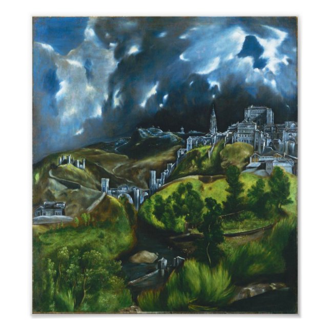 El Greco Ansicht Toledo Foto Print (Vorne)
