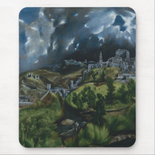 El Greco-Ansicht von Toledo Mousepad