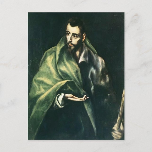 El Greco - Apostel St. James, der Großer Postkarte (Vorderseite)
