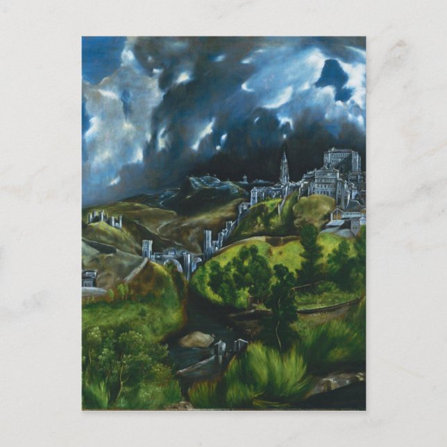 El Greco Aussicht auf Toledo Postkarte (Vorderseite)