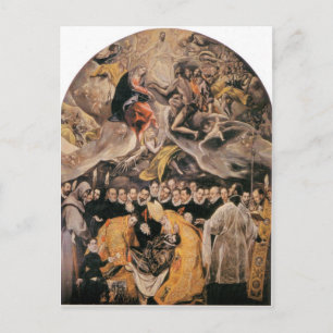 El Greco - Beschaffung des Comte dOrgaz Postkarte