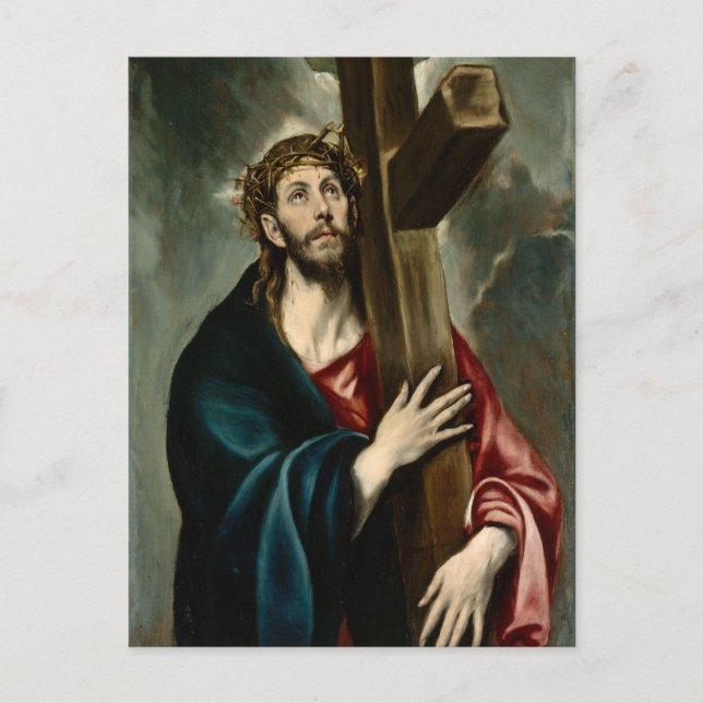 El Greco - Christus, der das Kreuz führt Postkarte (Vorderseite)
