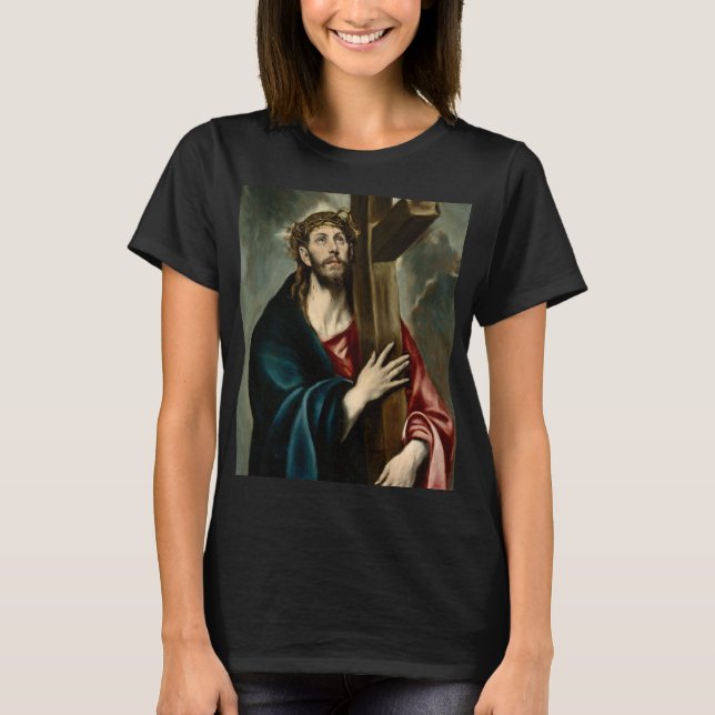 El Greco - Christus, der das Kreuz führt T-Shirt (Vorderseite)