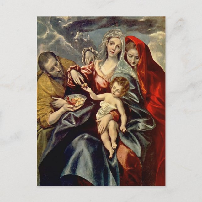El Greco - Heilige Familie Postkarte (Vorderseite)