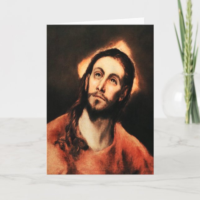 El Greco-Jesus Christus-Gruß-Karte Karte (Vorderseite)