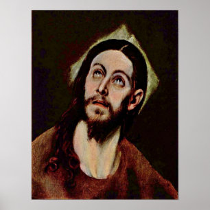El Greco - Kopf von Christus Poster