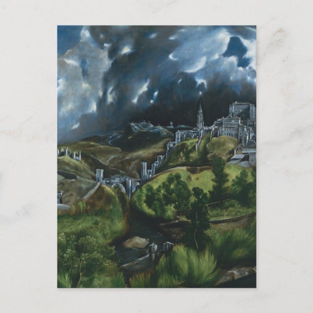 El Greco View of Toledo Postkarte (Vorderseite)
