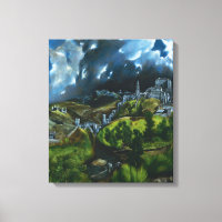 El Greco View Toledo Leinwand Wrap