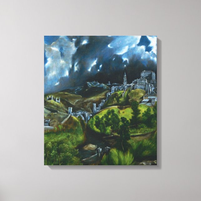 El Greco View Toledo Leinwand Wrap (Vorderseite)