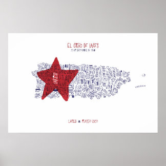 El Grito de Lares, Puerto Rico, Wir Liebe Sie Poster