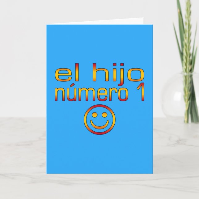 EL Hijo Número 1 - Sohn der Nr.-1 auf spanisch Karte (Vorderseite)