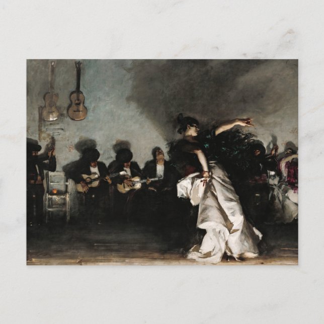 El Jaleo von John Singer Sargent Einladungspostkarte (Vorderseite)