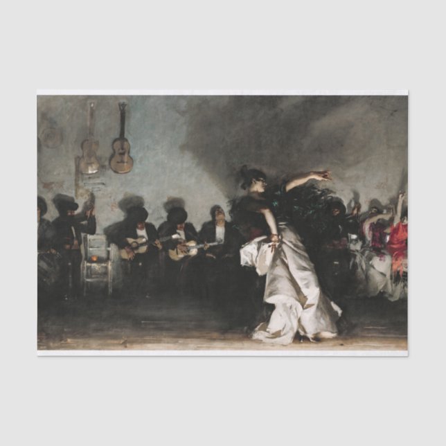 El Jaleo von John Singer Sargent Seidenpapier (Vorderseite)